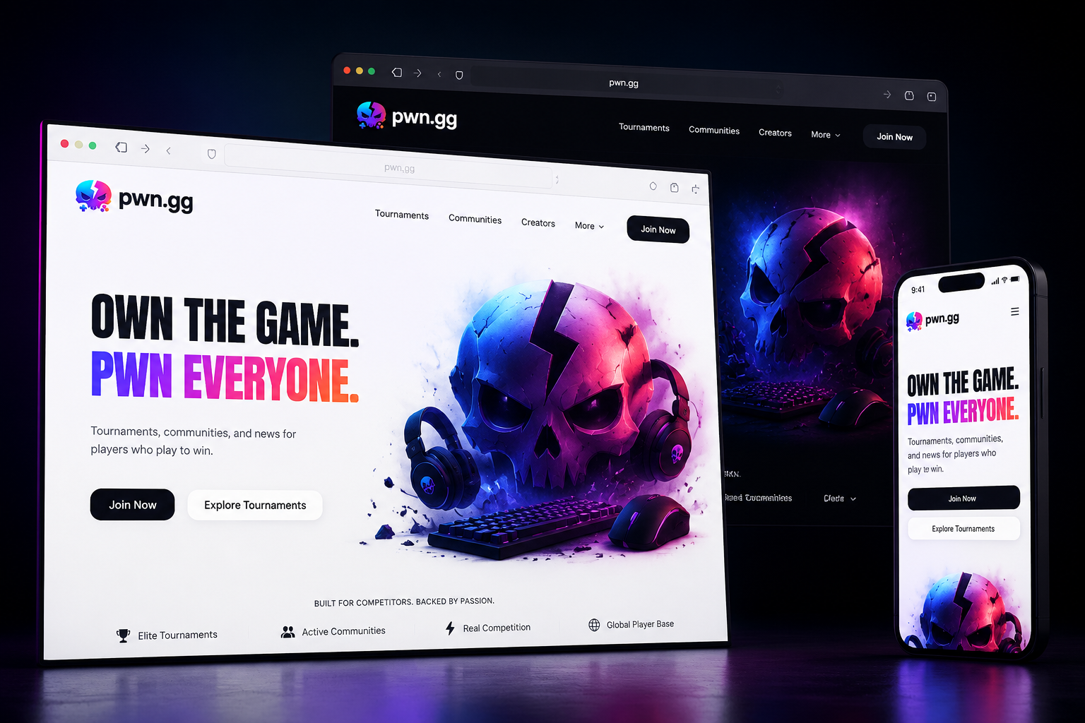 pwn.gg website concept preview
