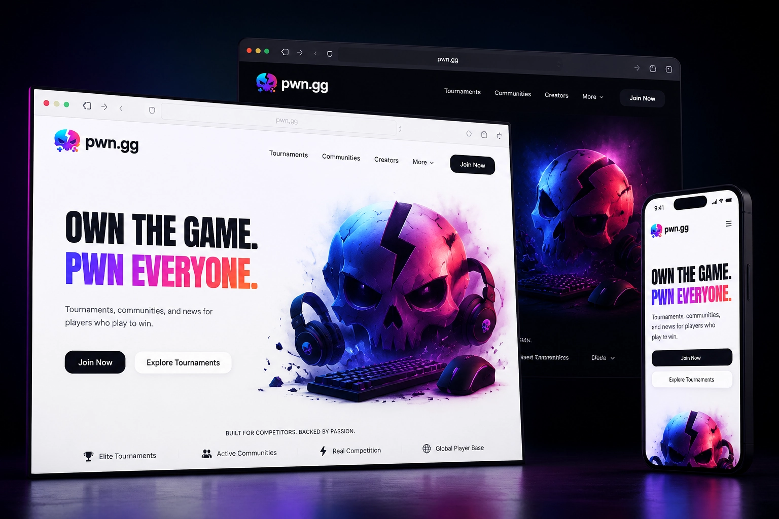 pwn.gg website concept preview