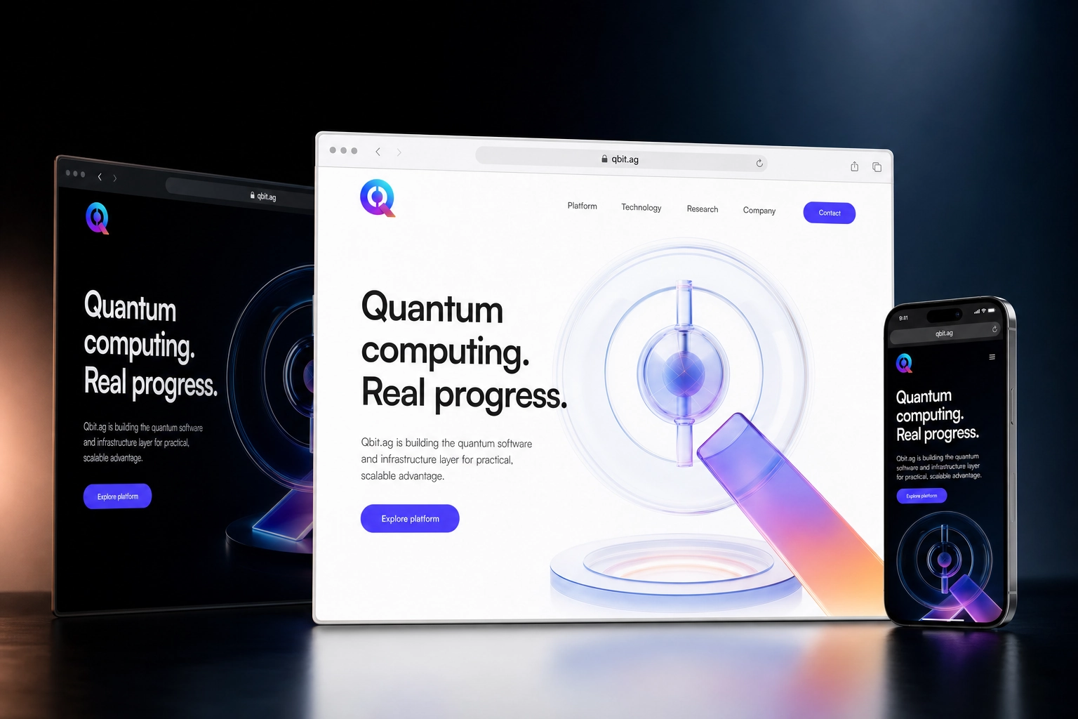 qbit.ag website concept preview
