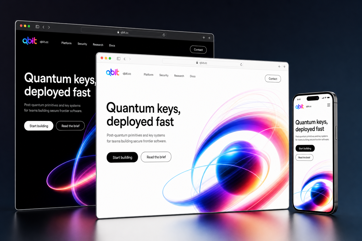 qbit.cc website concept preview enlarged