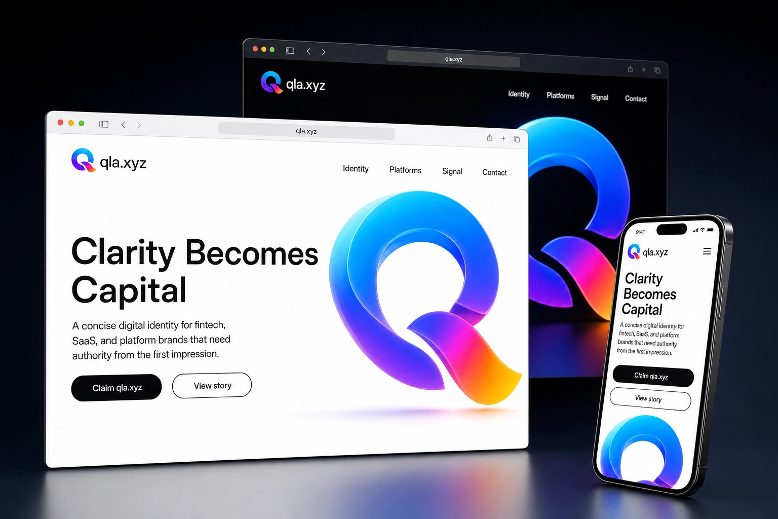 qla.xyz website concept preview