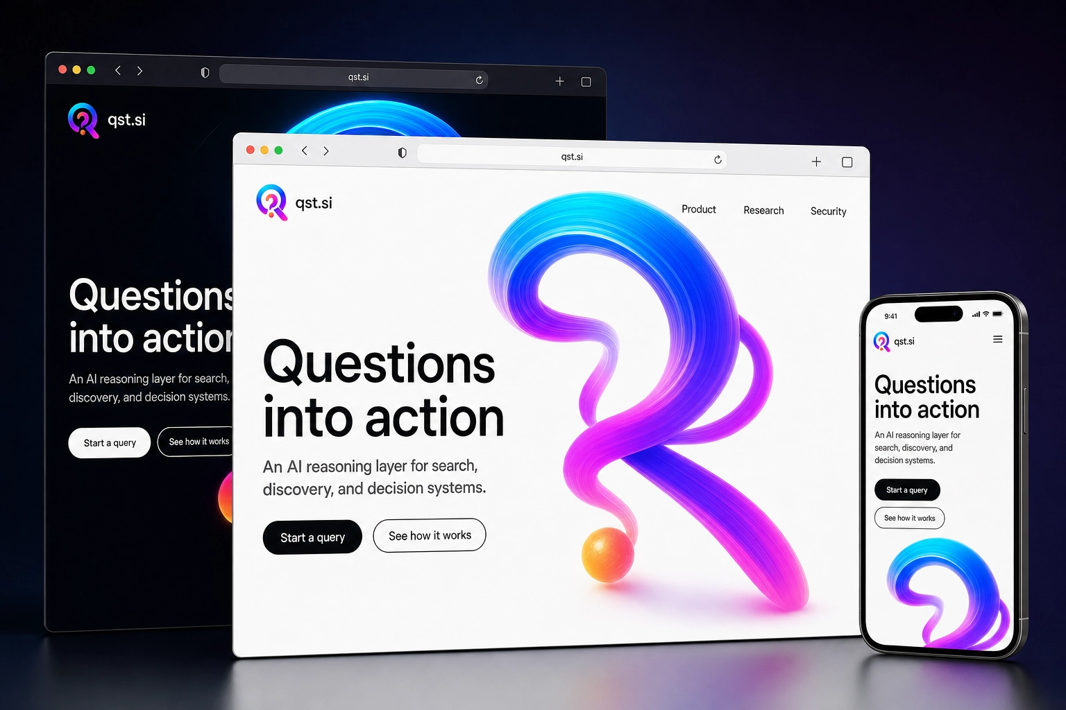 qst.si website concept preview