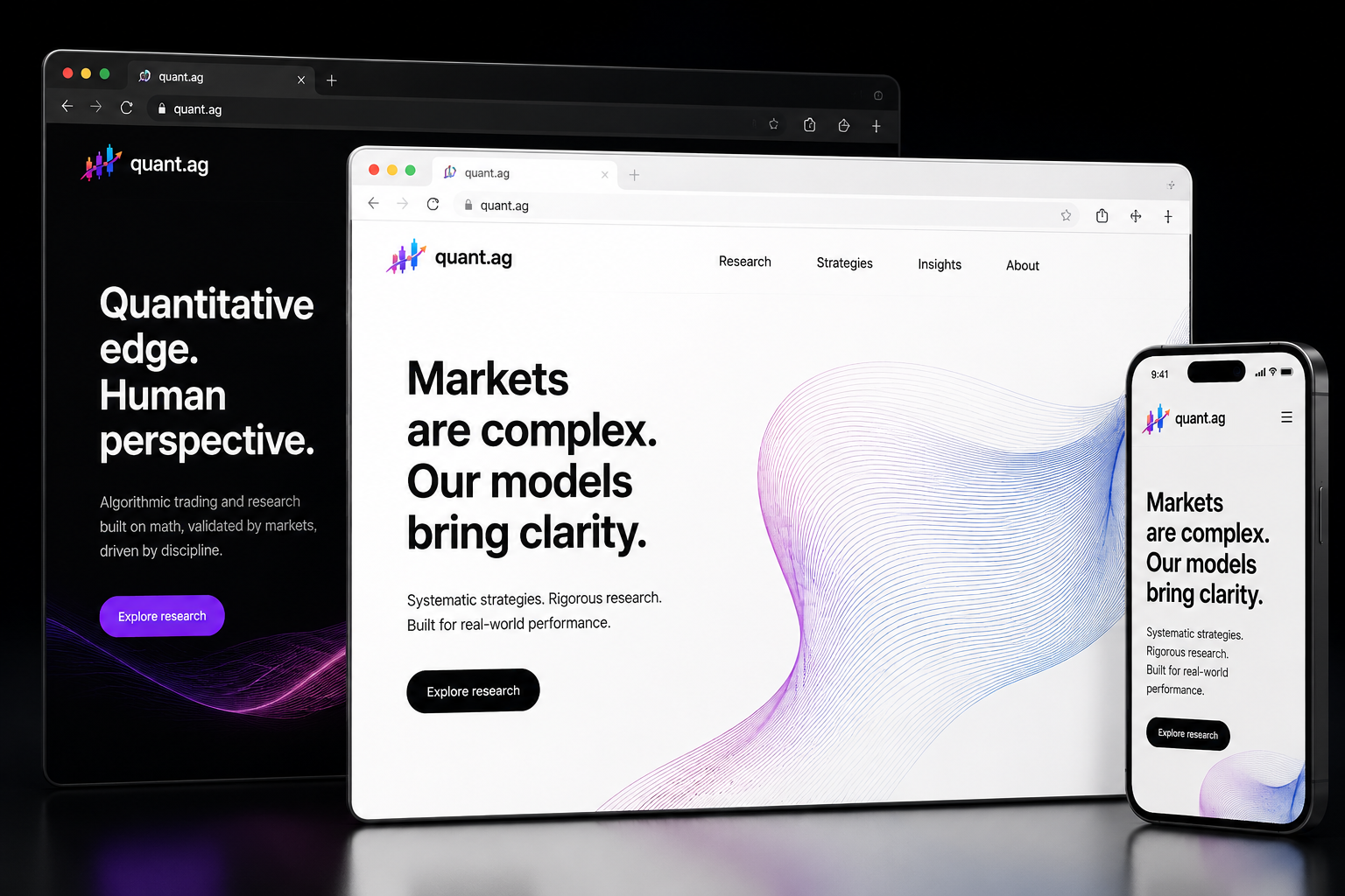 quant.ag website concept preview