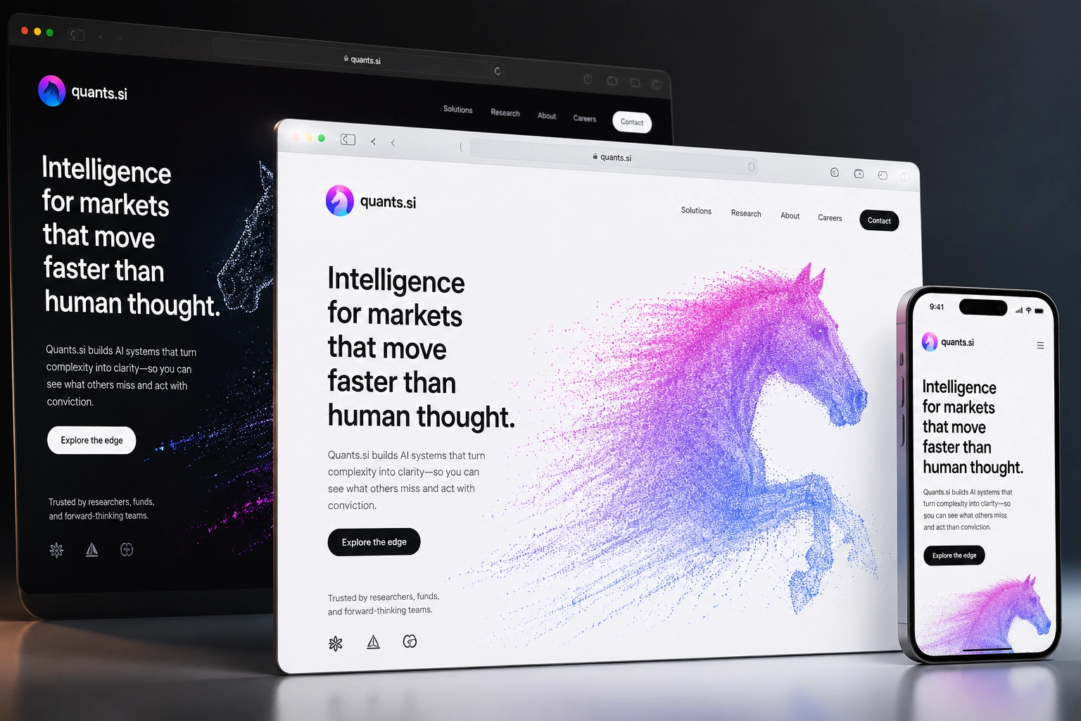 quants.si website concept preview