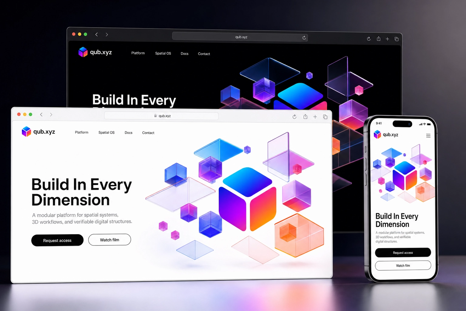 qub.xyz website concept preview