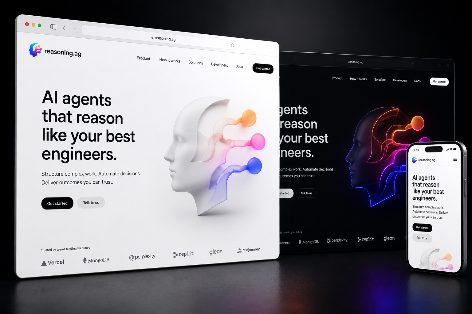 reasoning.ag website concept preview