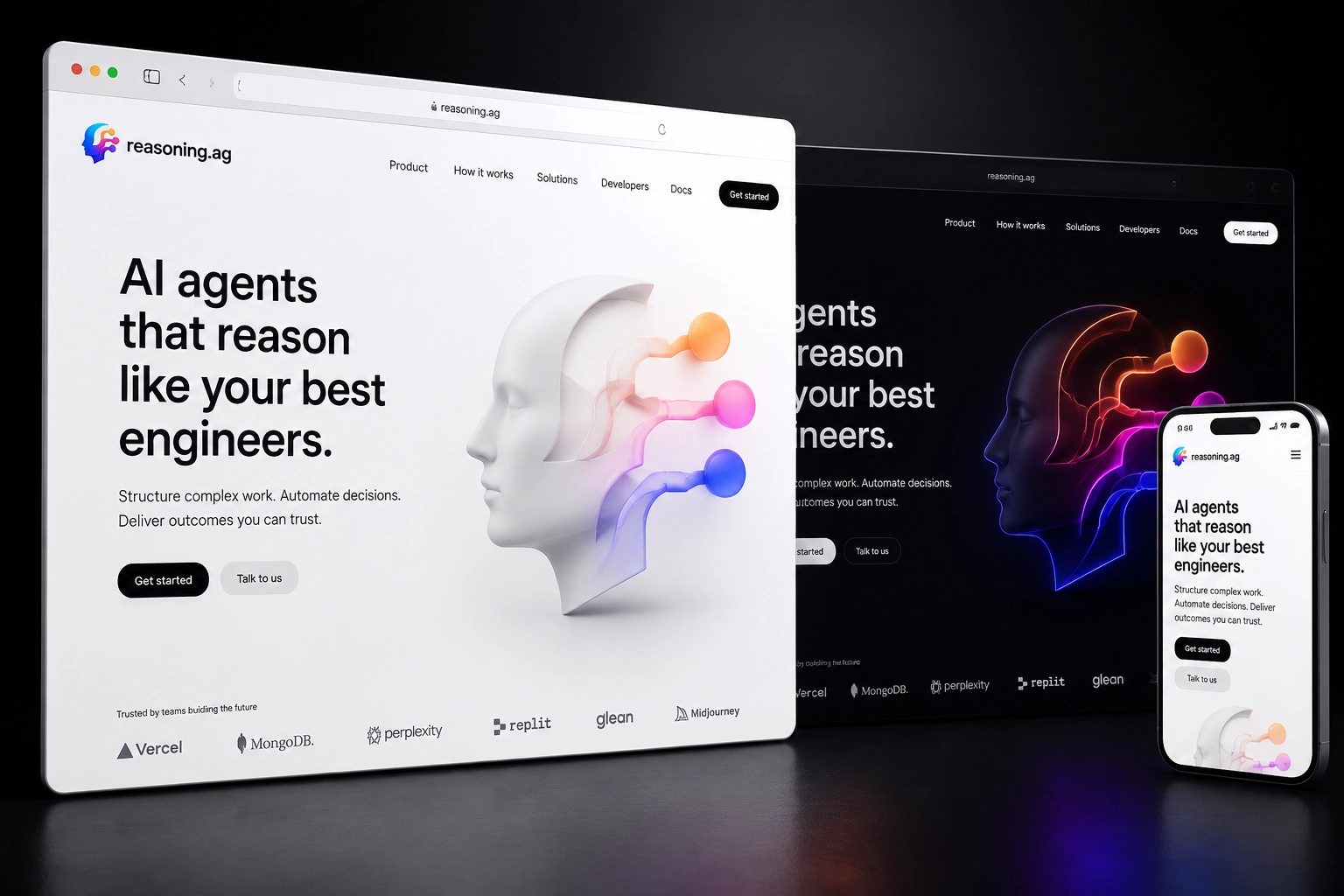 reasoning.ag website concept preview