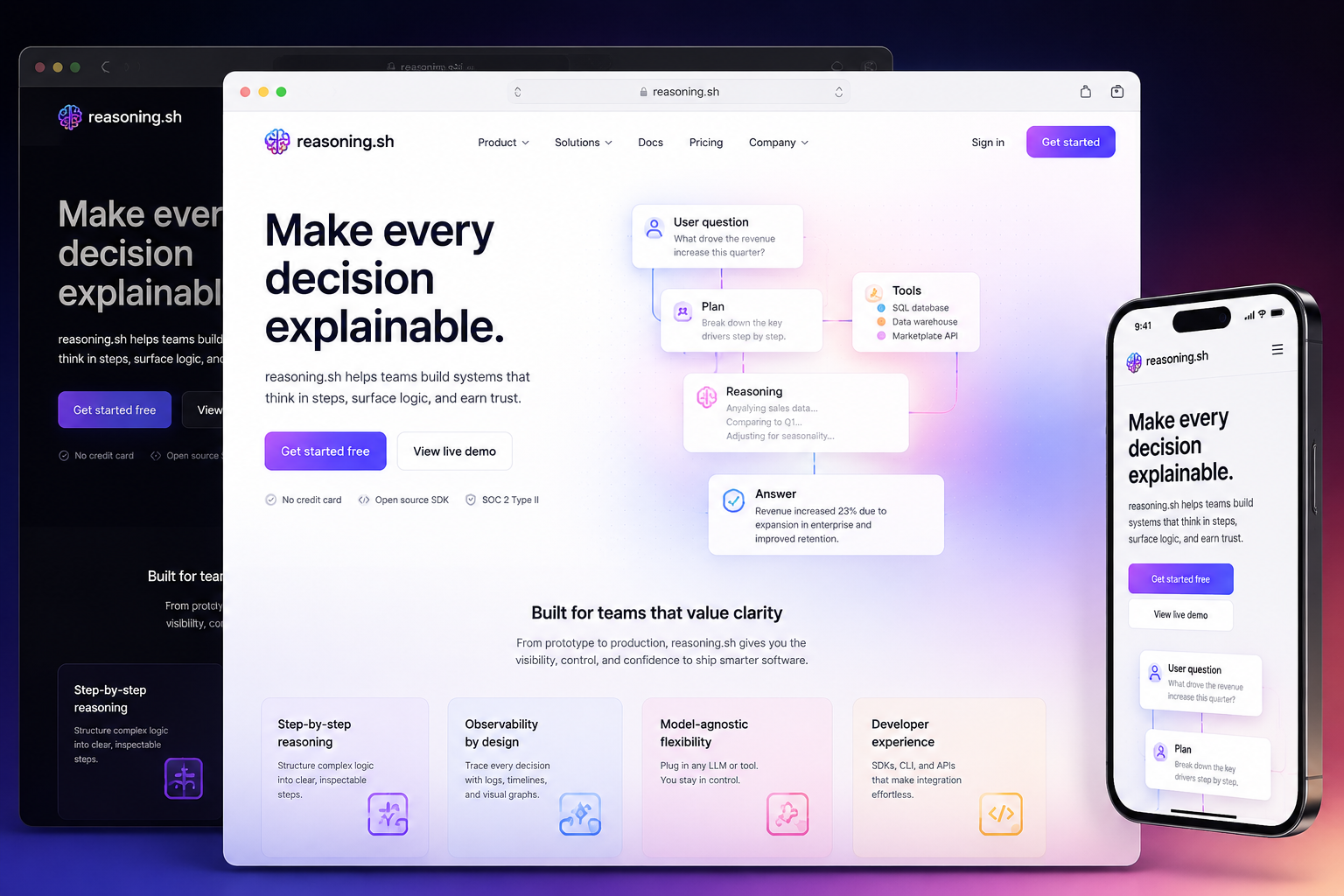 reasoning.sh website concept preview
