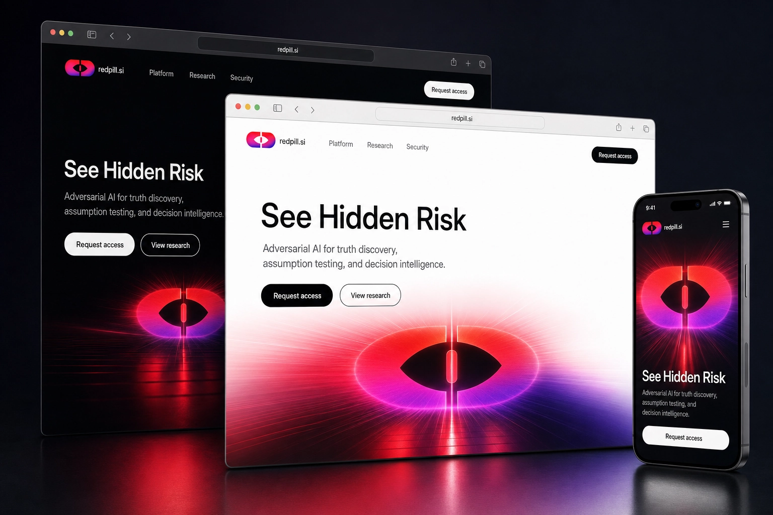 redpill.si website concept preview