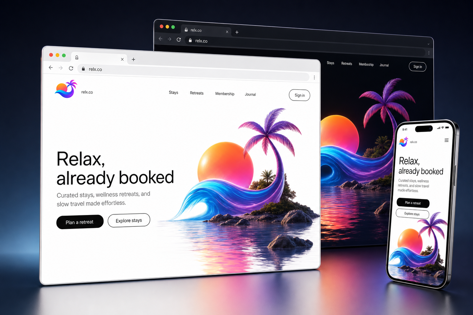 relx.co website concept preview