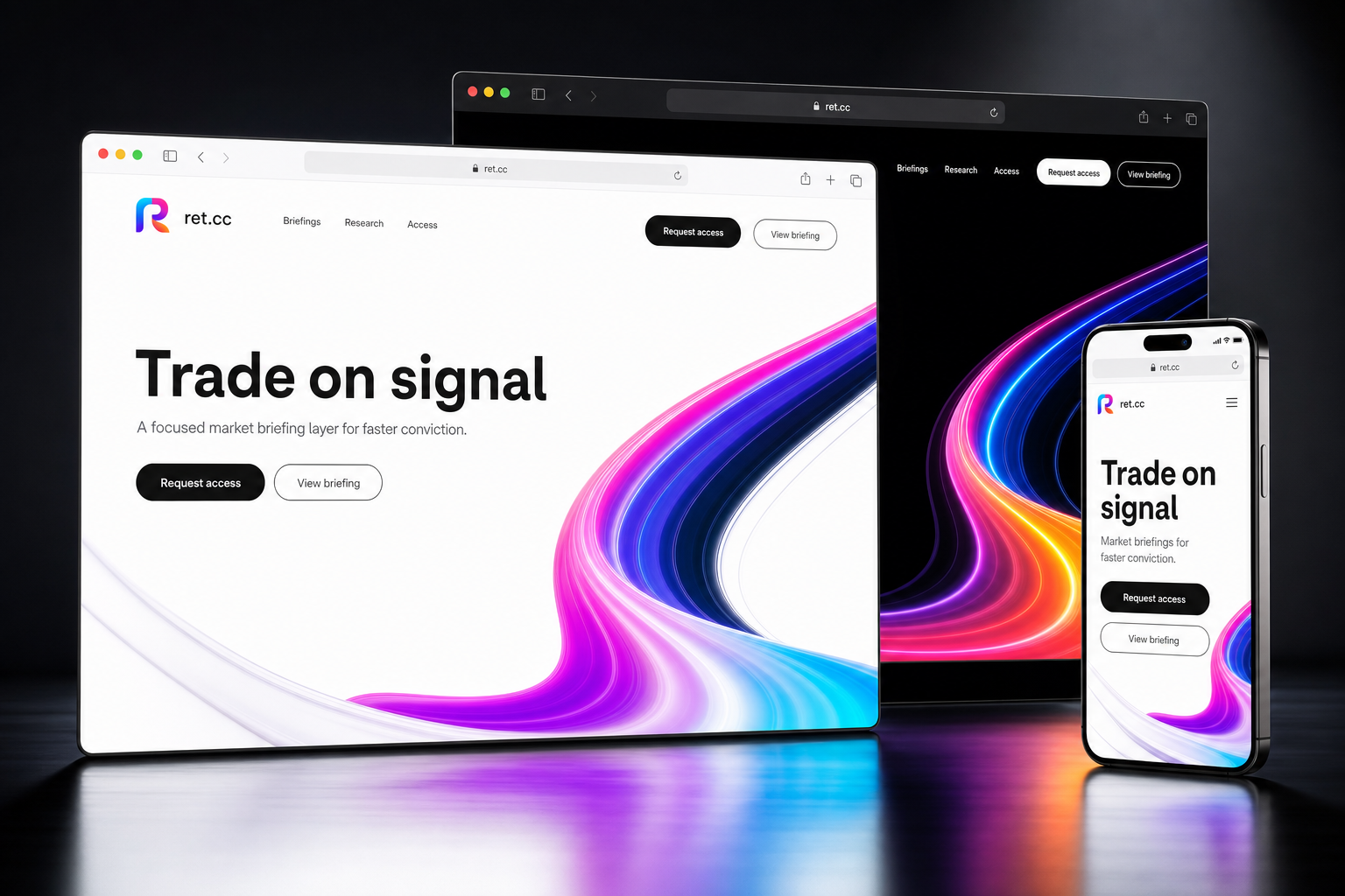 ret.cc website concept preview