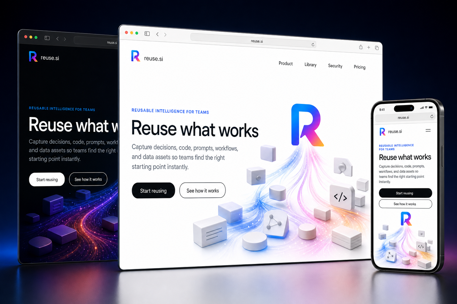 reuse.si website concept preview
