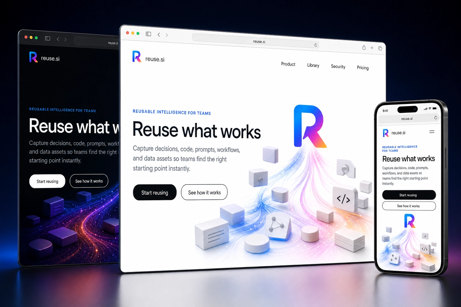 reuse.si website concept preview