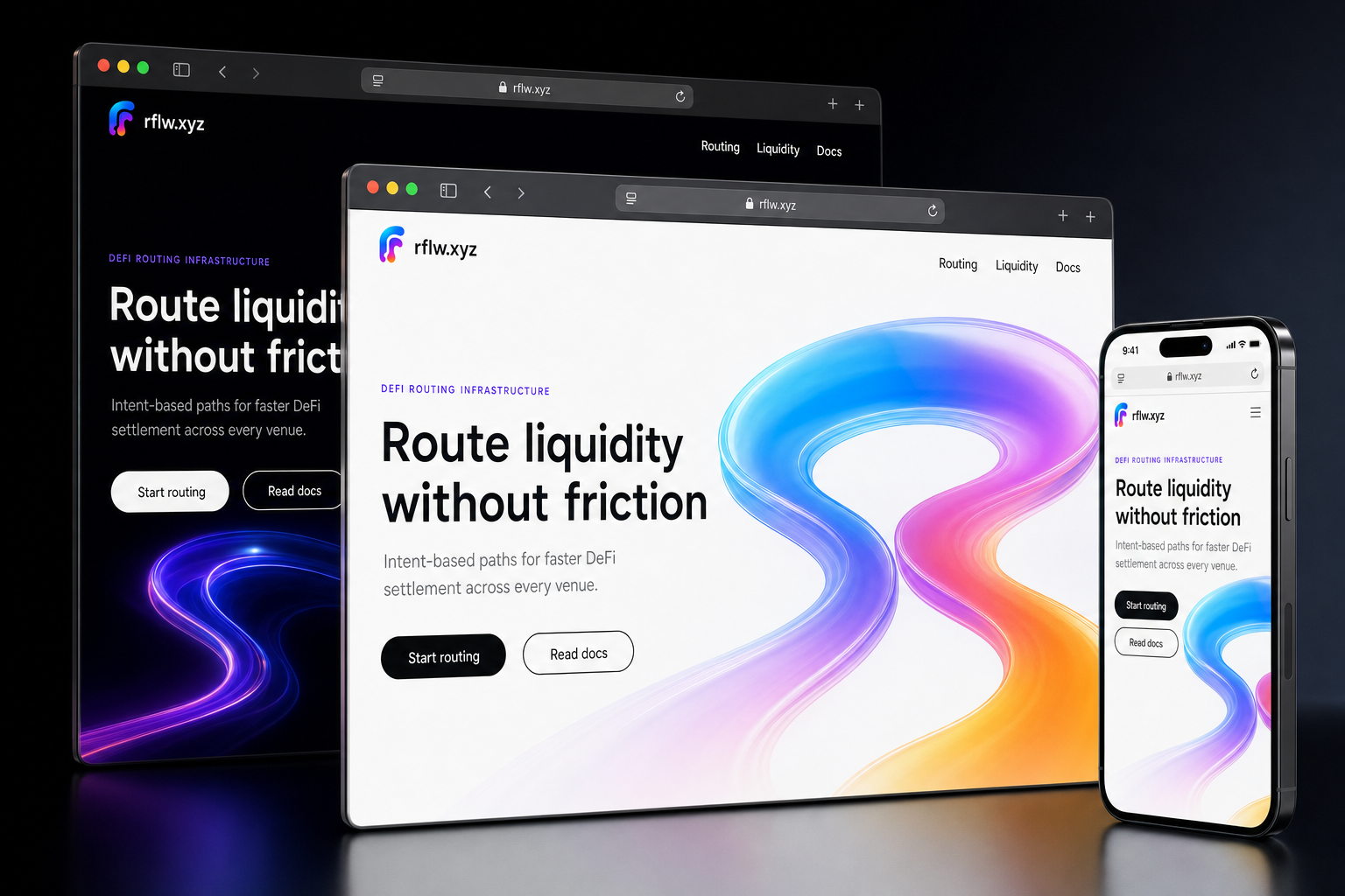 rflw.xyz website concept preview