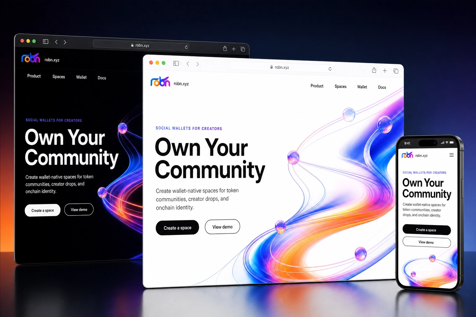 robn.xyz website concept preview