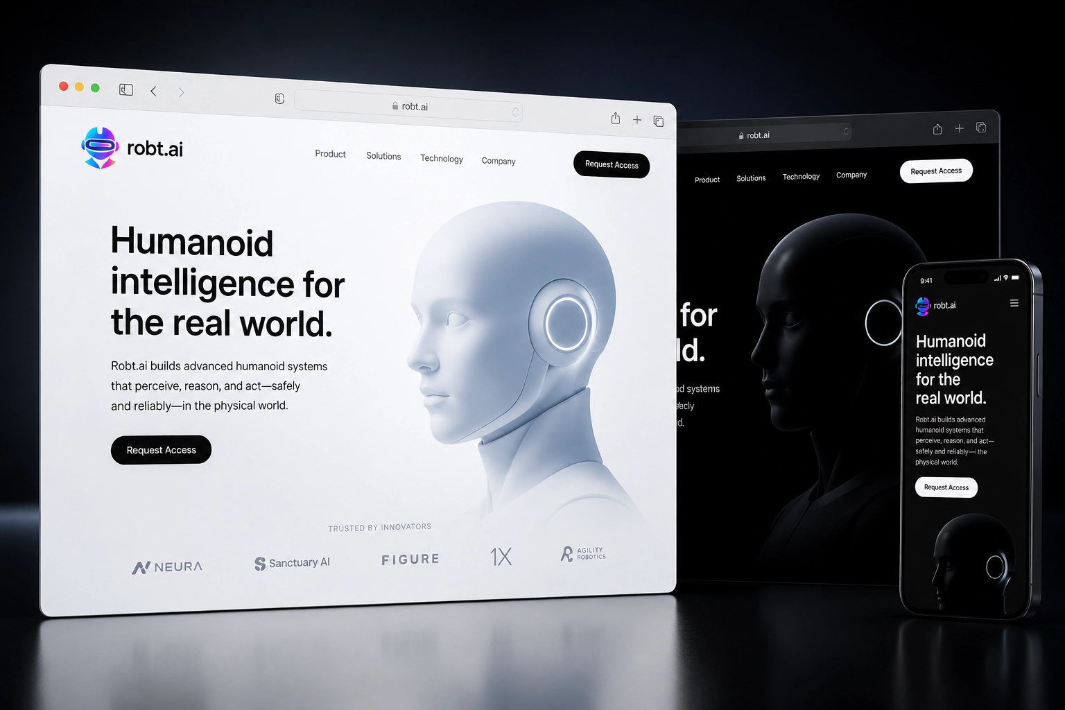 robt.ai website concept preview