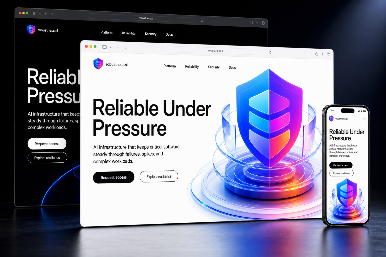 robustness.si website concept preview