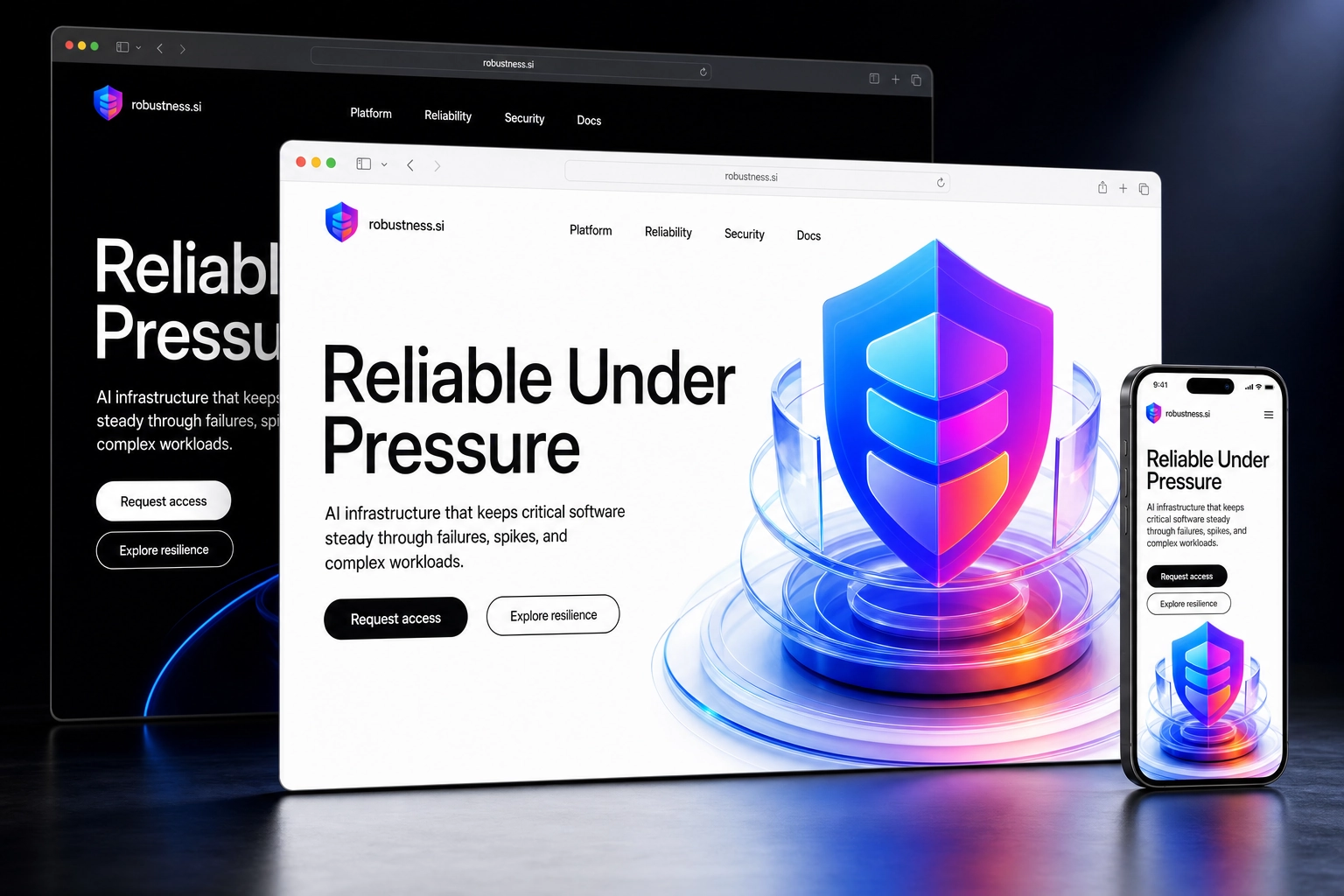 robustness.si website concept preview