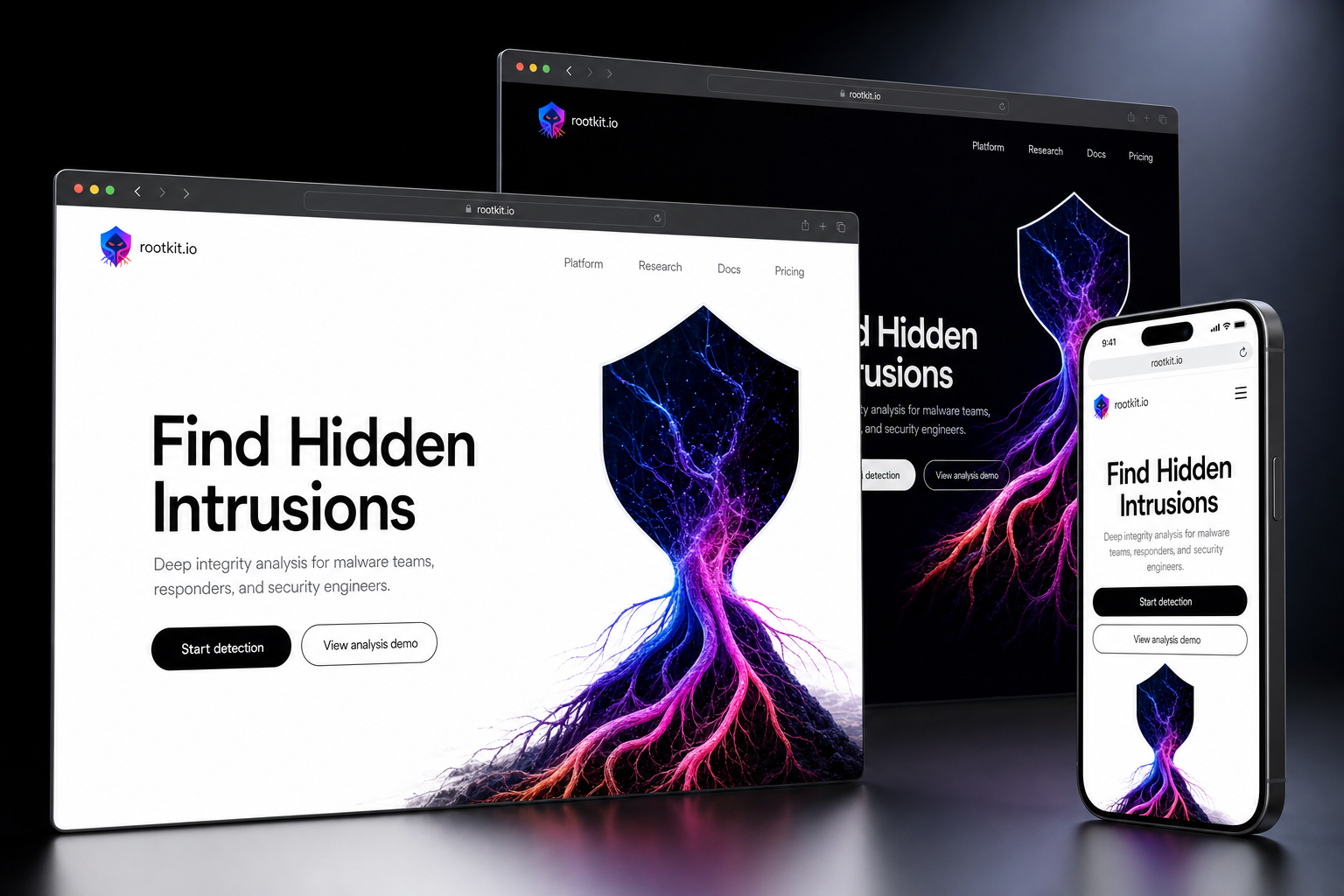 rootkit.io website concept preview