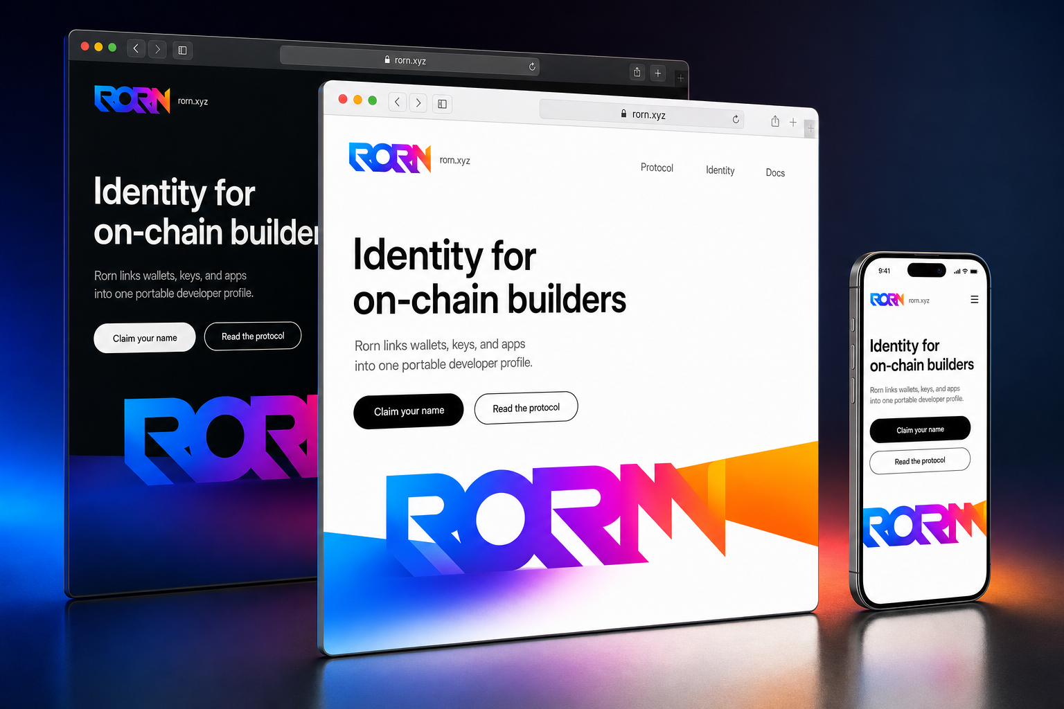 rorn.xyz website concept preview enlarged