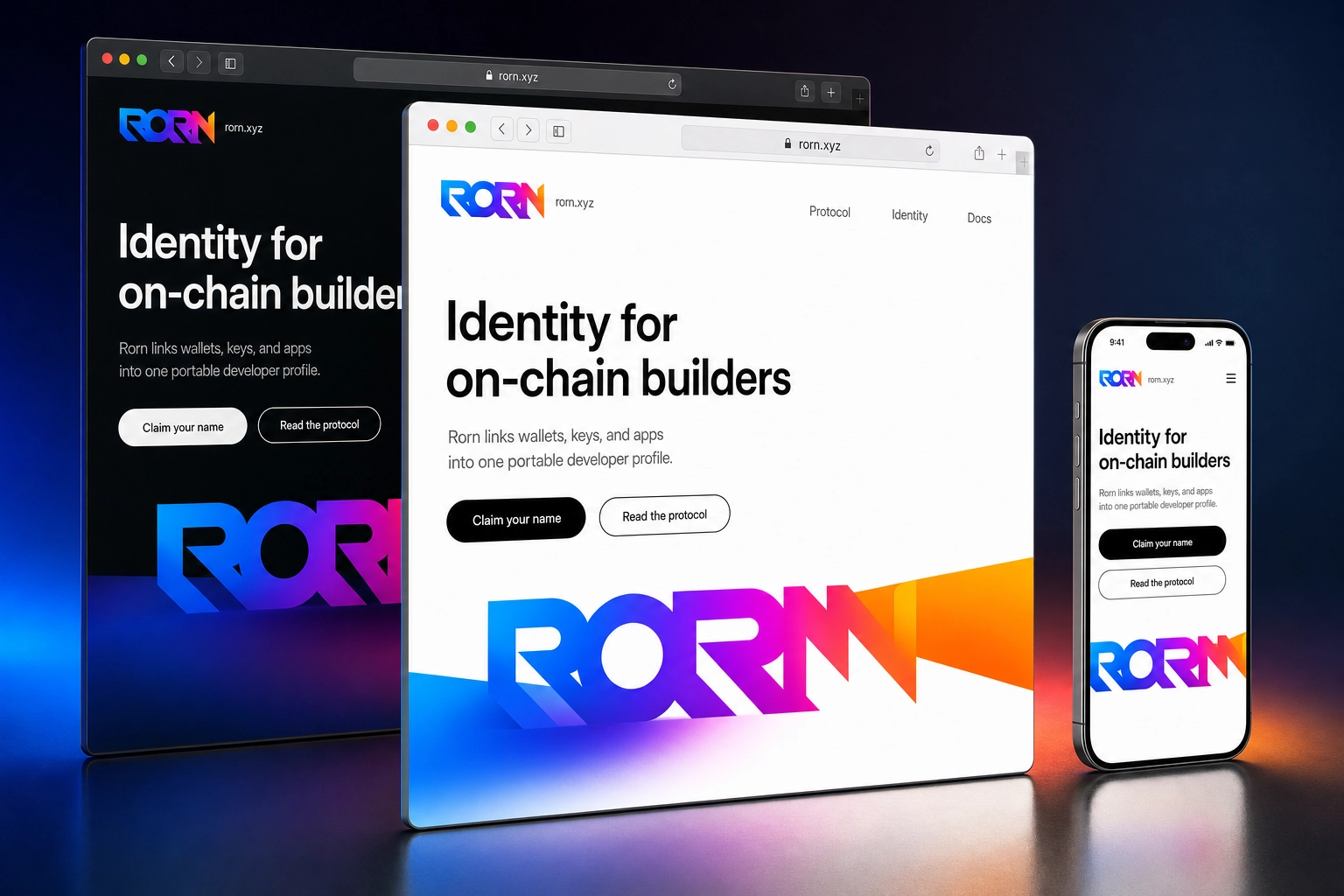 rorn.xyz website concept preview