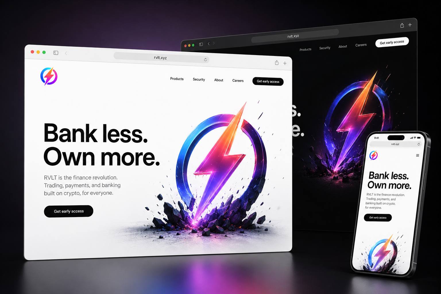 rvlt.xyz website concept preview