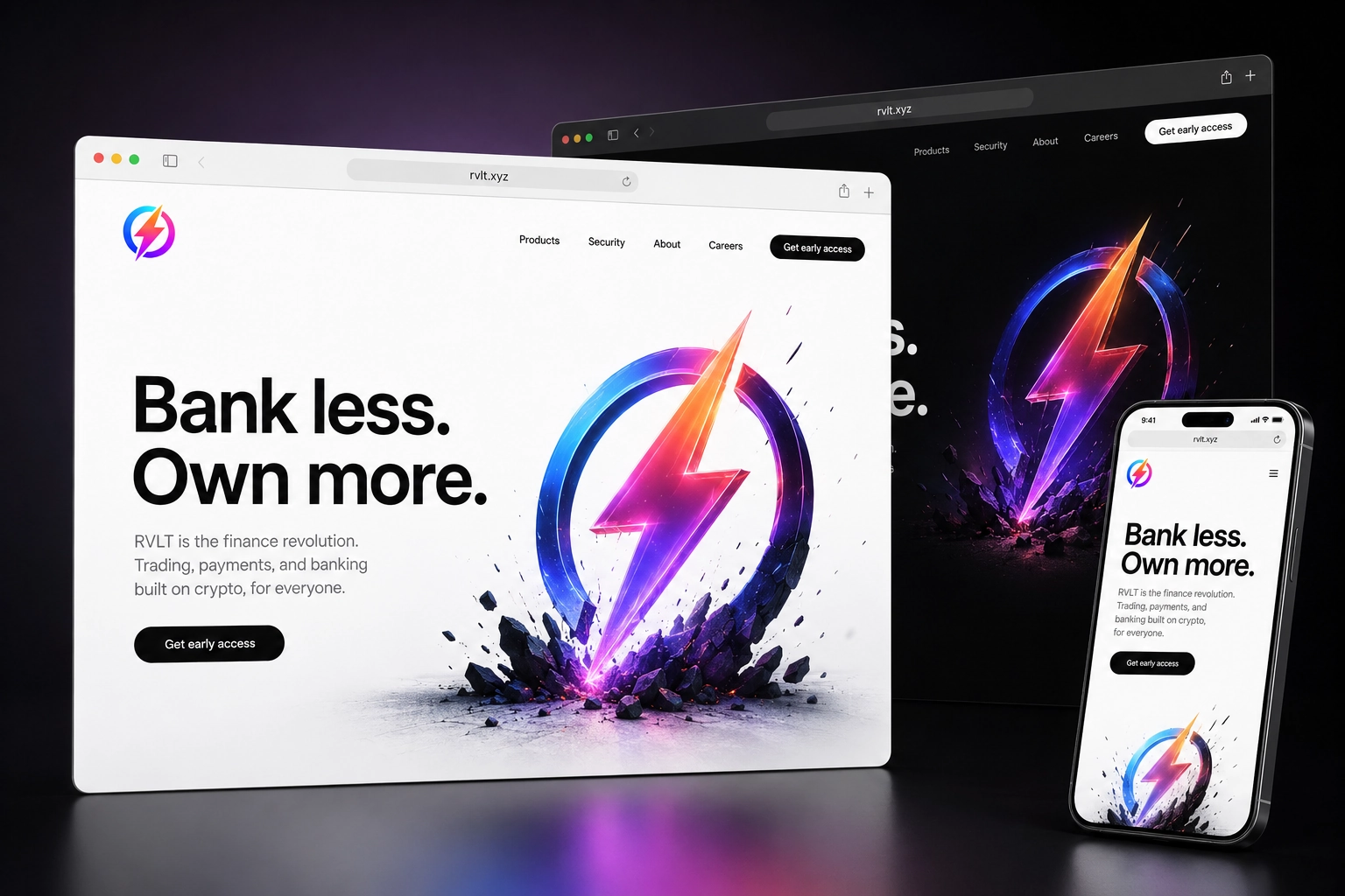 rvlt.xyz website concept preview