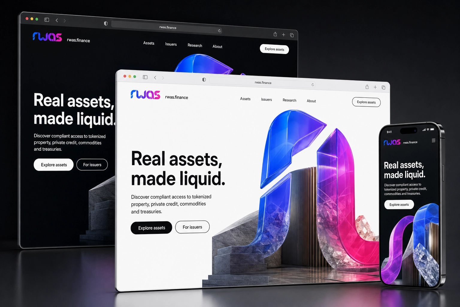 rwas.finance website concept preview