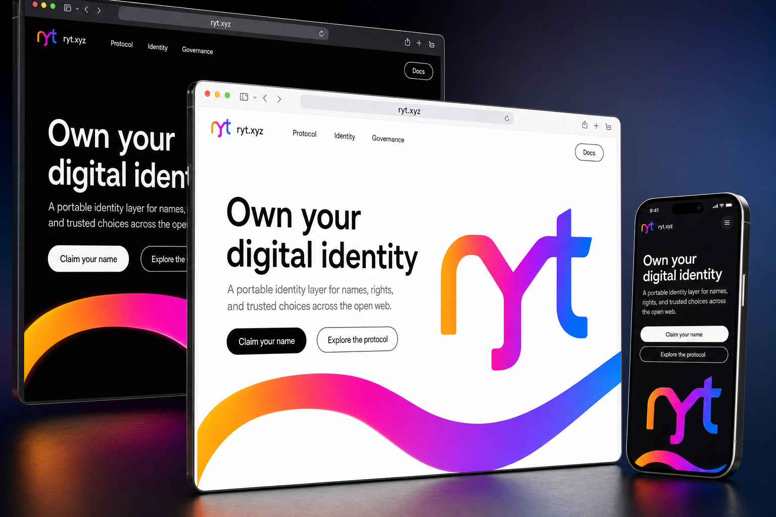 ryt.xyz website concept preview enlarged