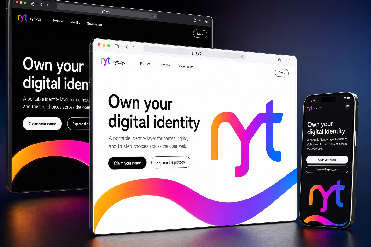 ryt.xyz website concept preview
