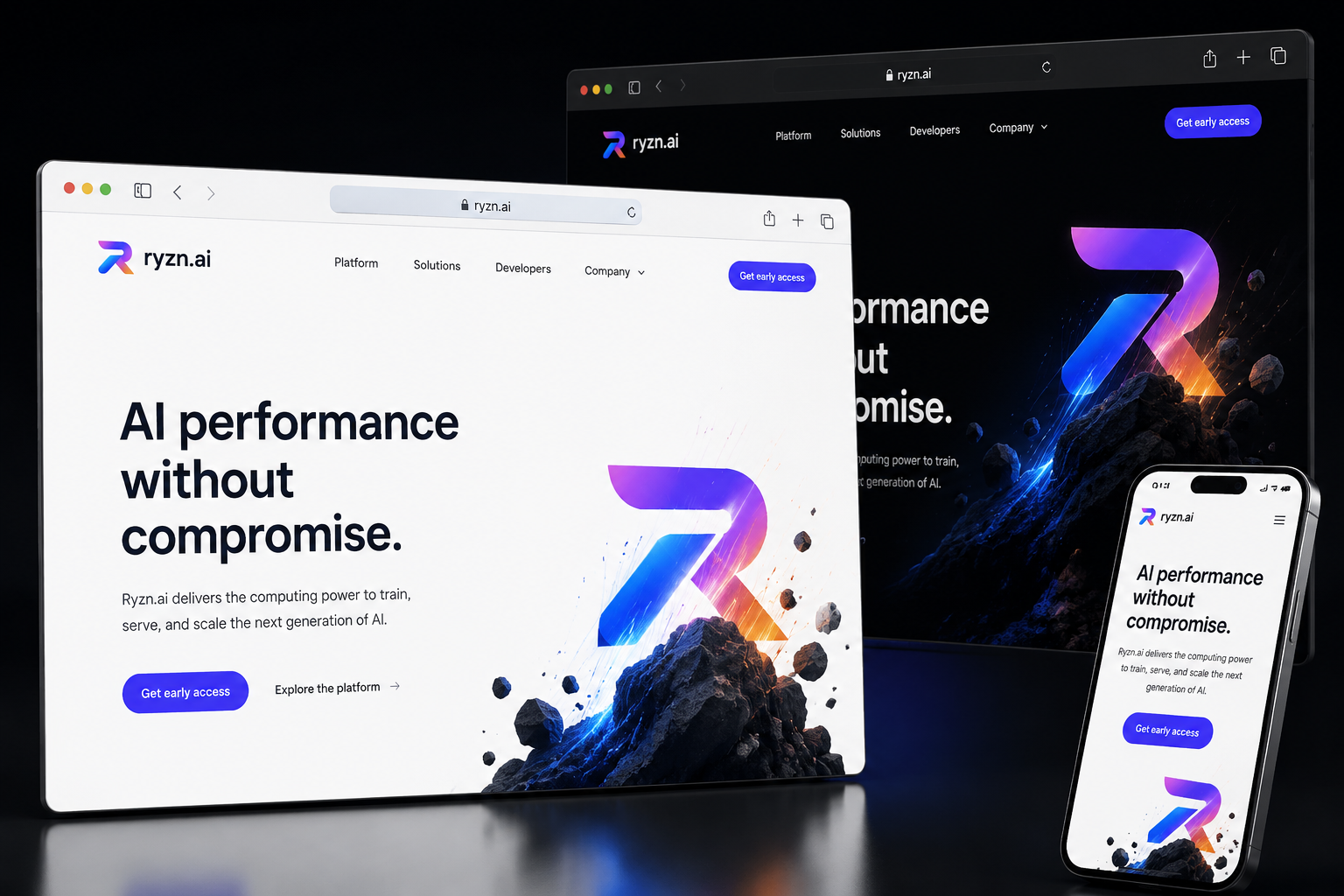 ryzn.ai website concept preview