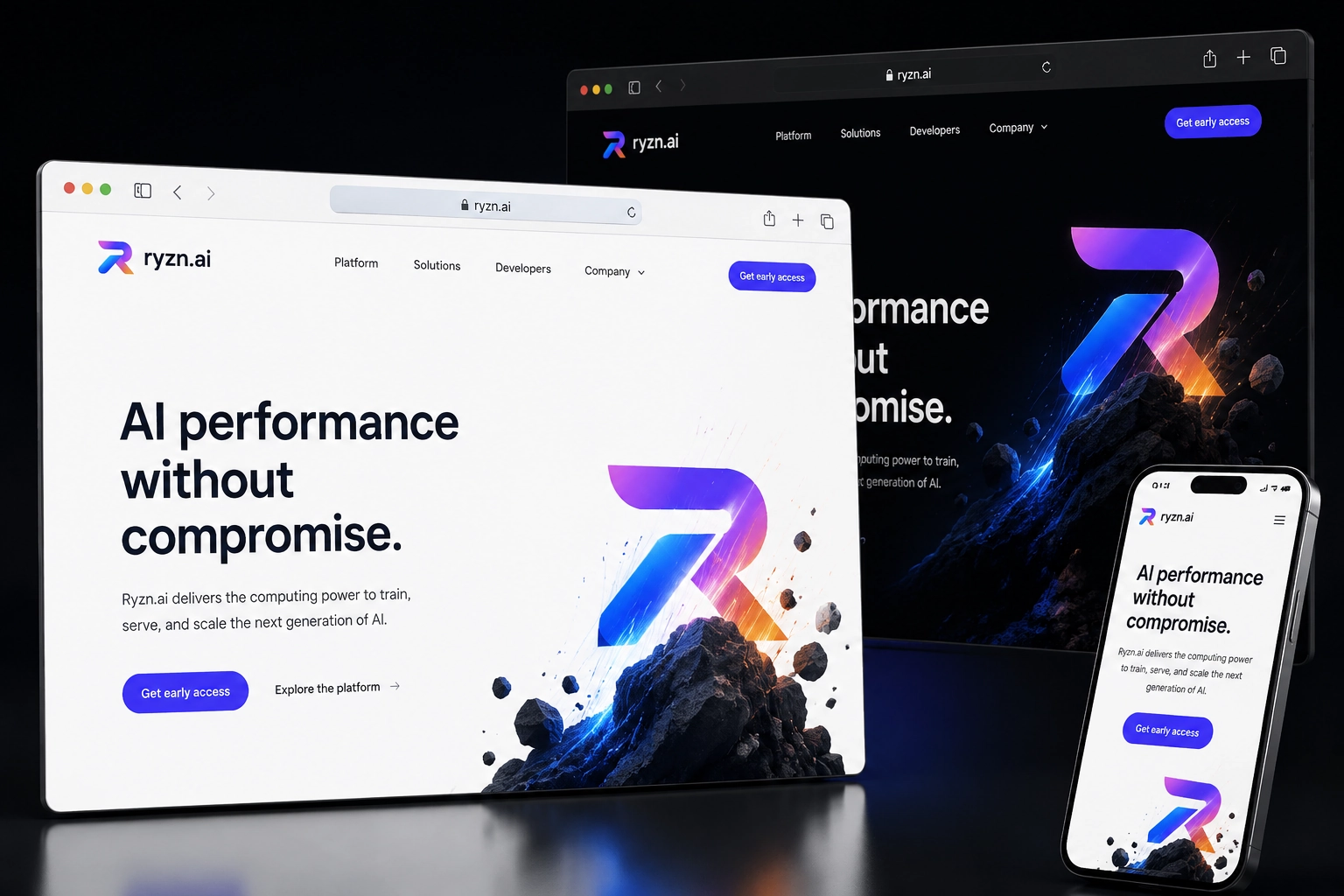 ryzn.ai website concept preview