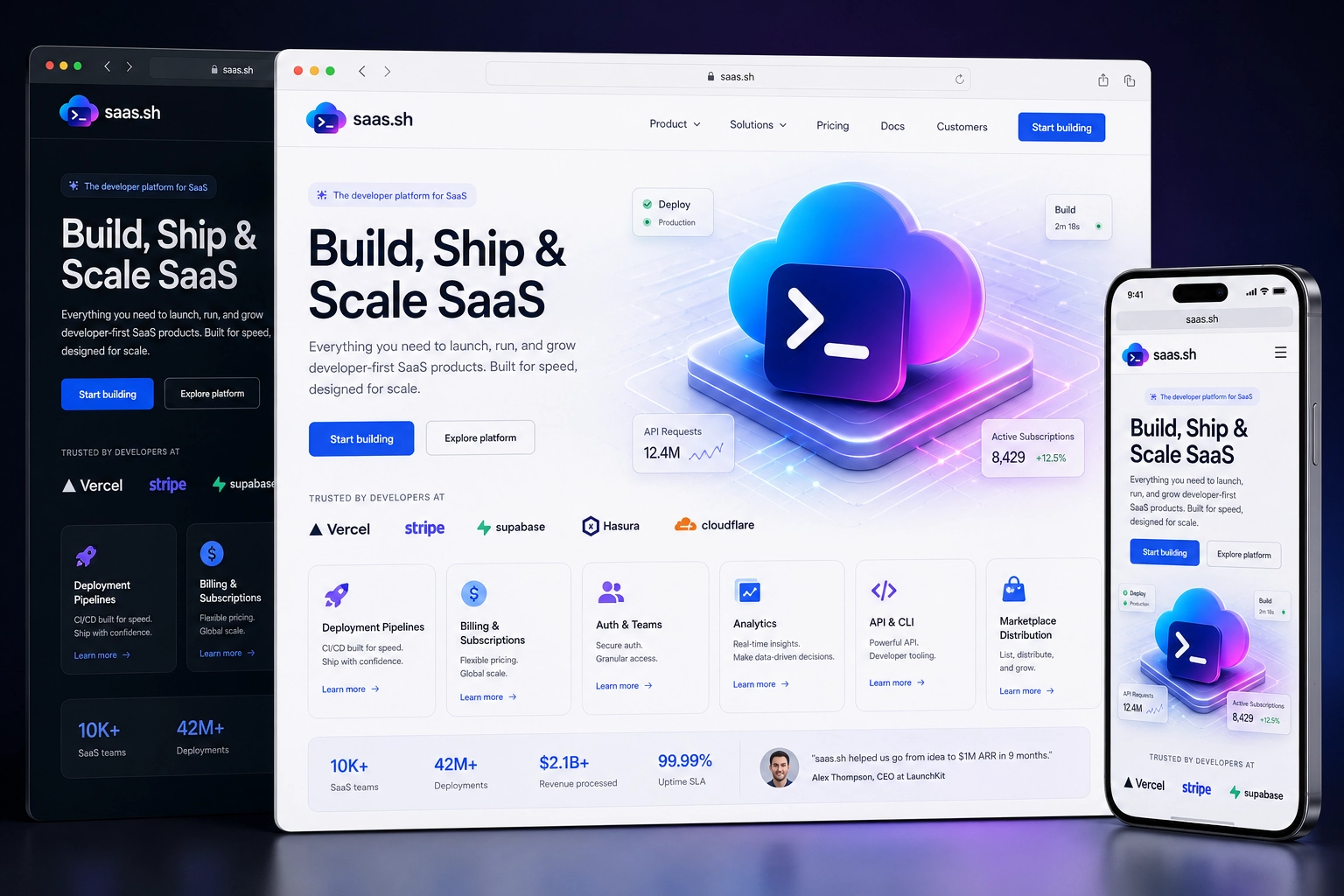 saas.sh website concept preview
