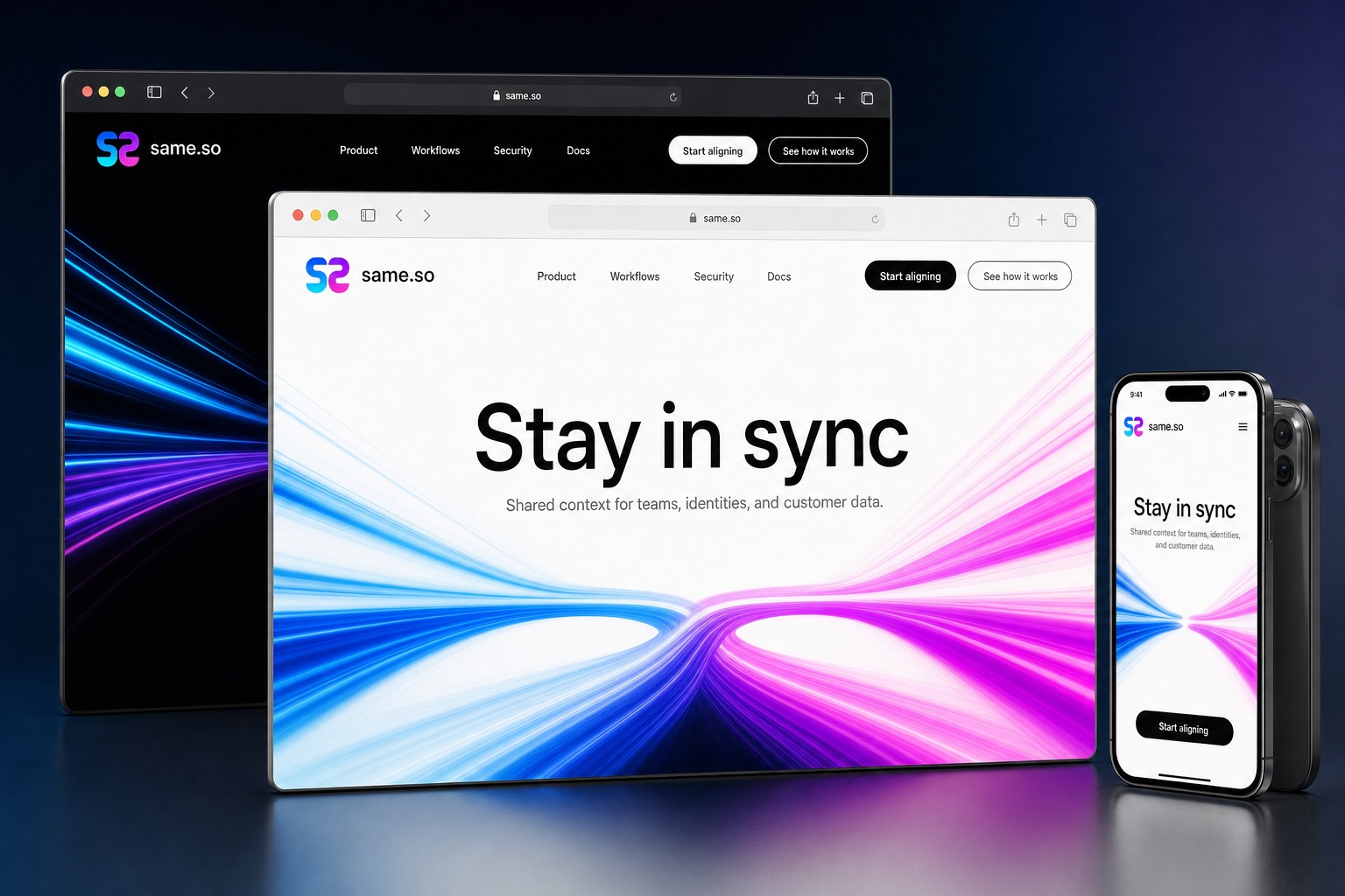 same.so website concept preview enlarged