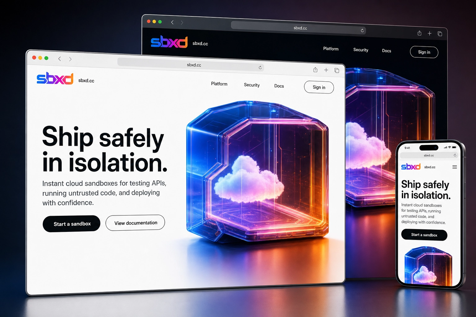 sbxd.cc website concept preview