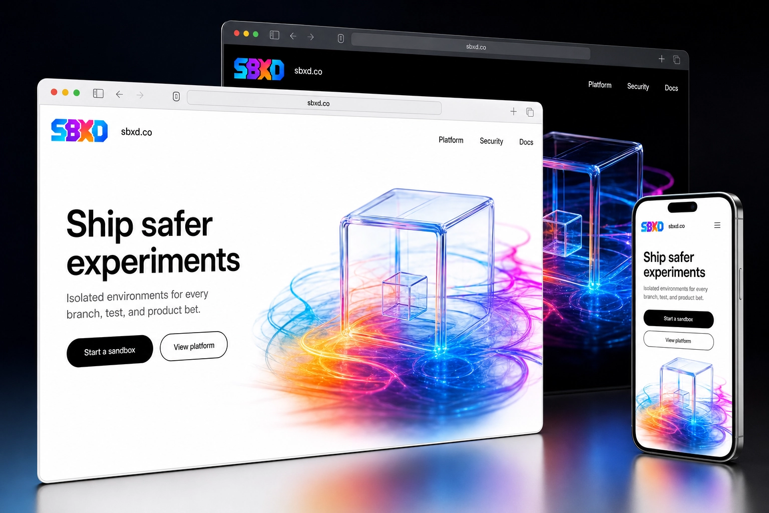 sbxd.co website concept preview