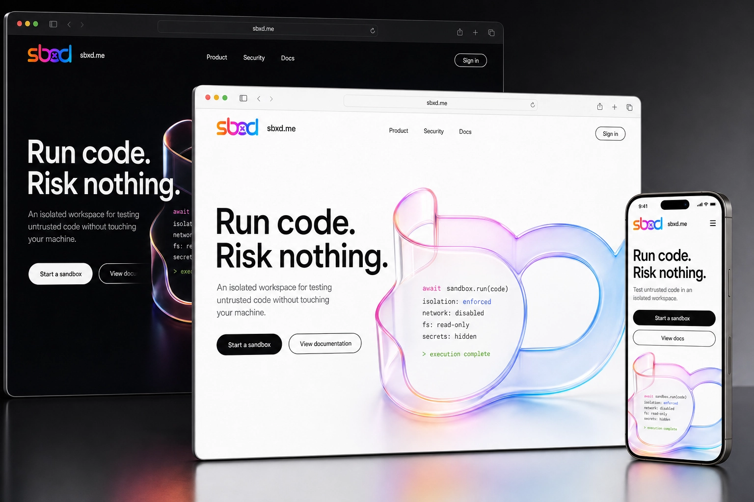 sbxd.me website concept preview