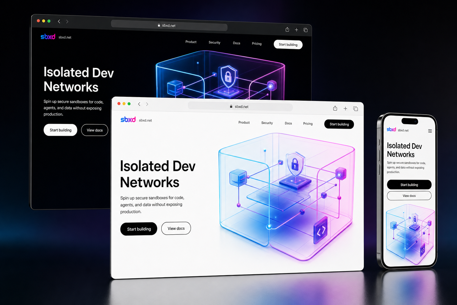 sbxd.net website concept preview enlarged
