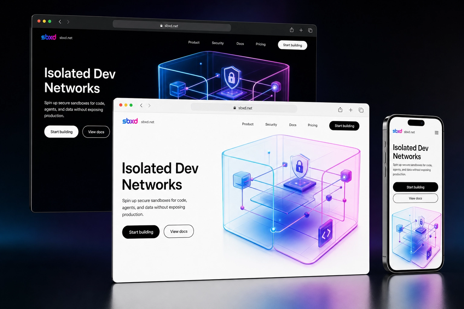 sbxd.net website concept preview