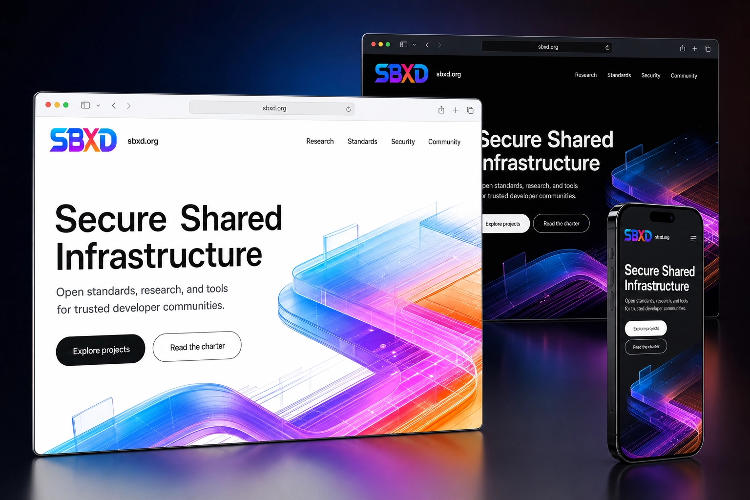 sbxd.org website concept preview