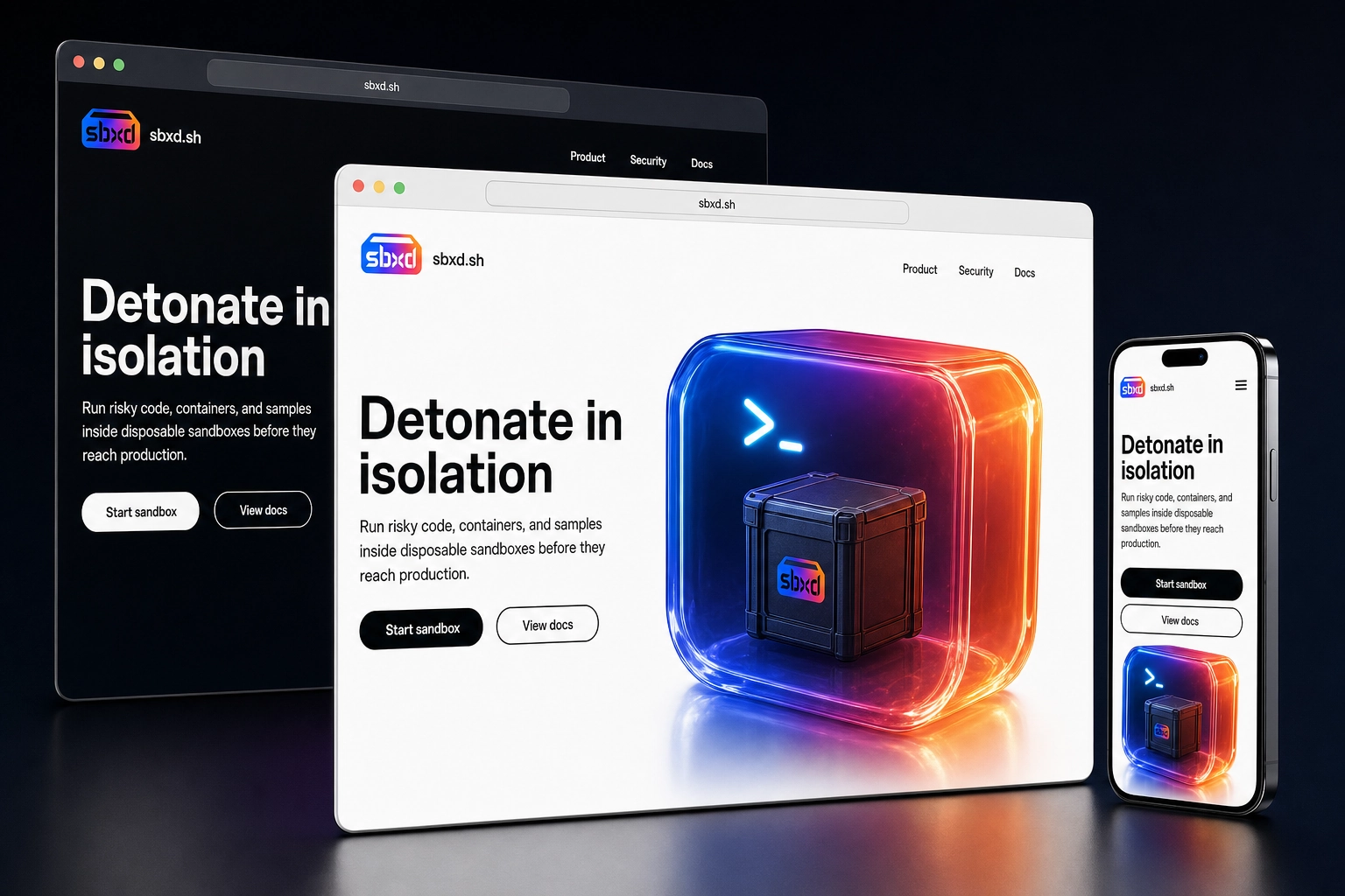 sbxd.sh website concept preview