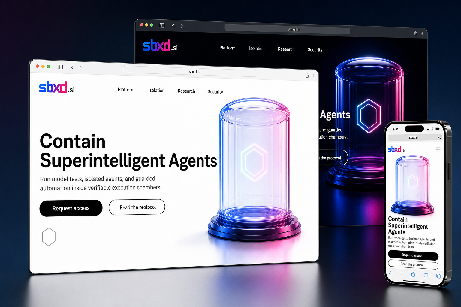 sbxd.si website concept preview enlarged