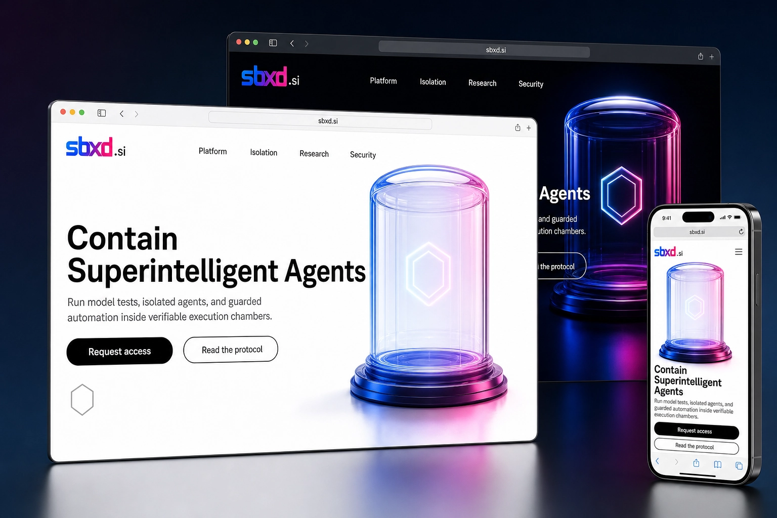 sbxd.si website concept preview