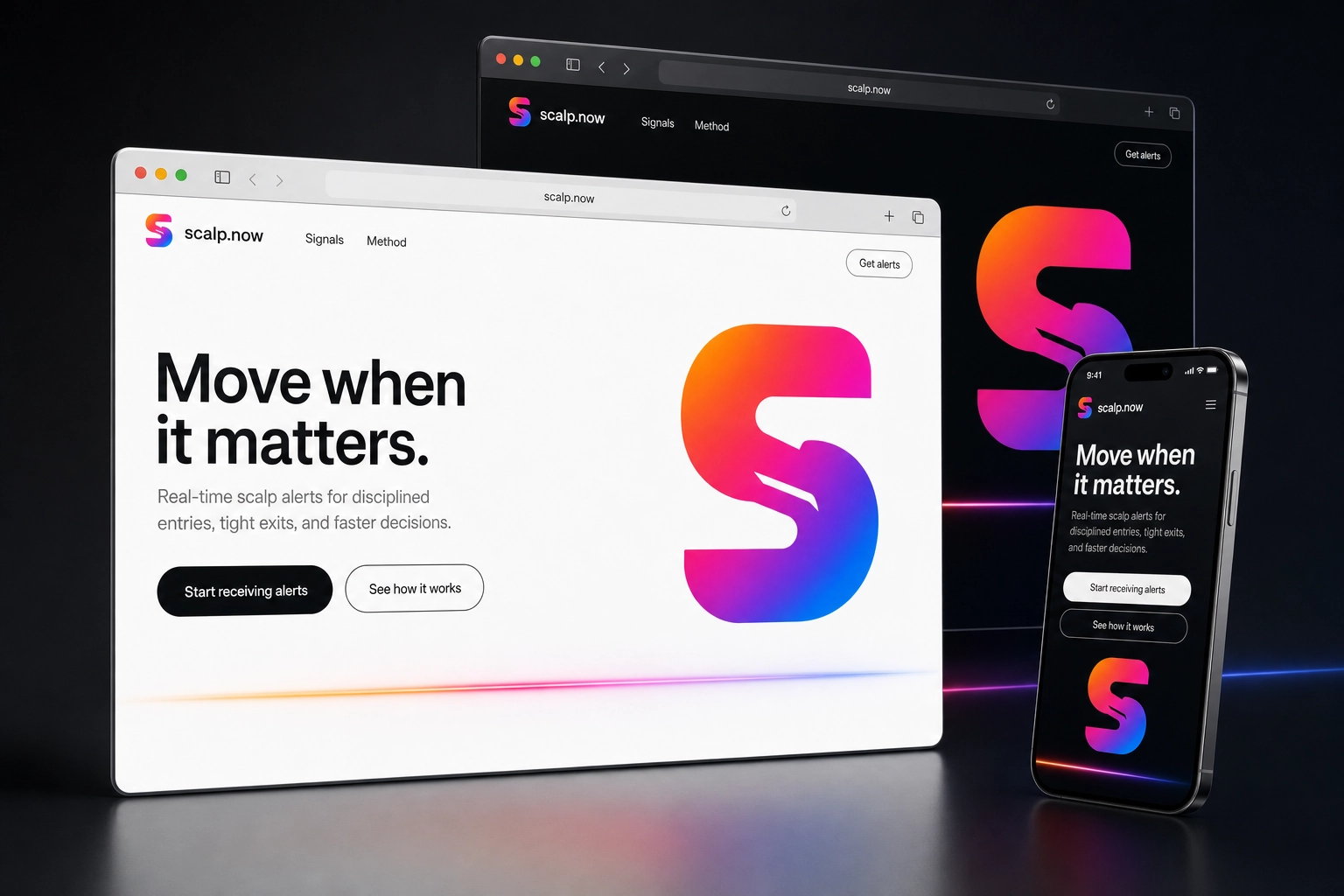 scalp.now website concept preview