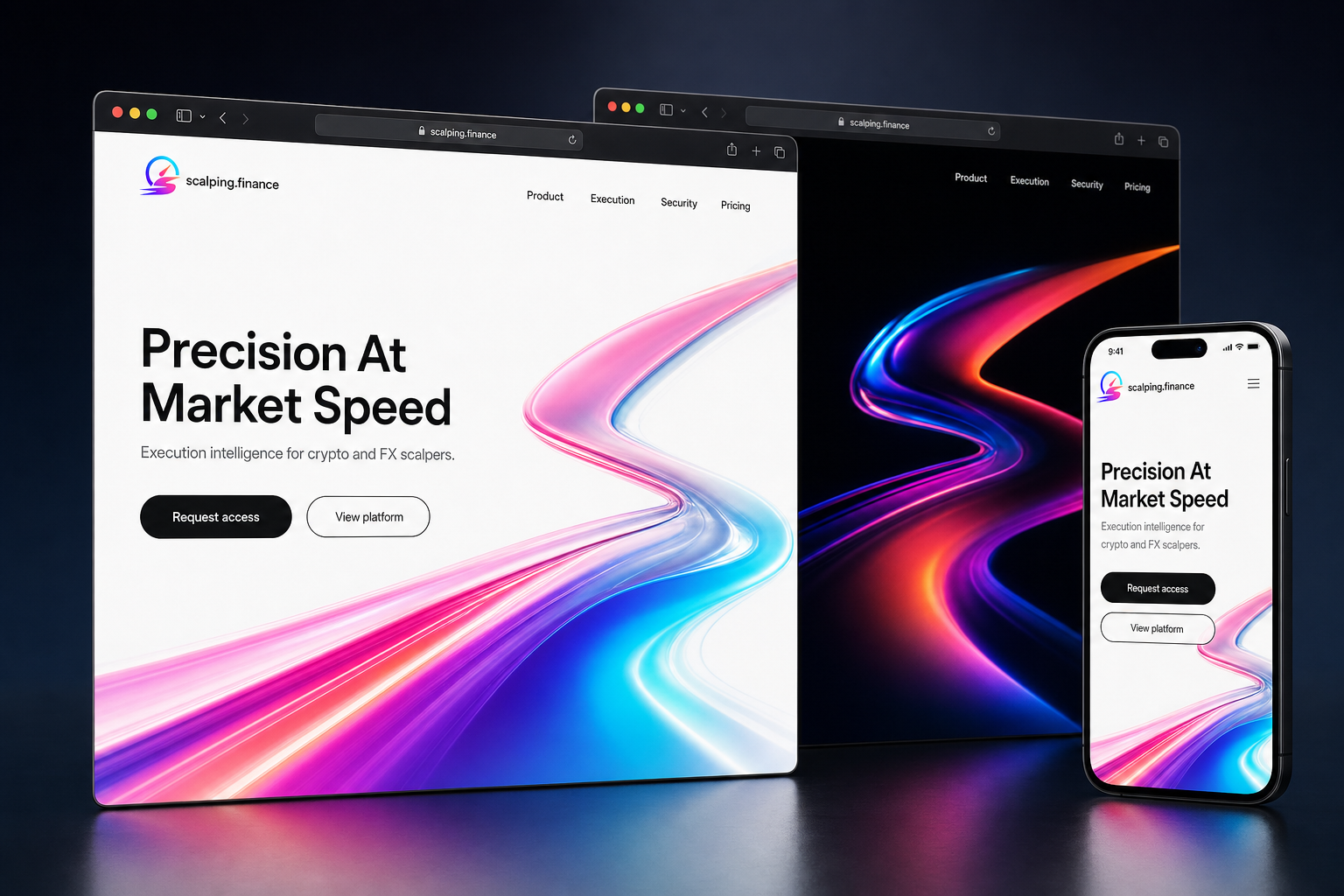 scalping.finance website concept preview