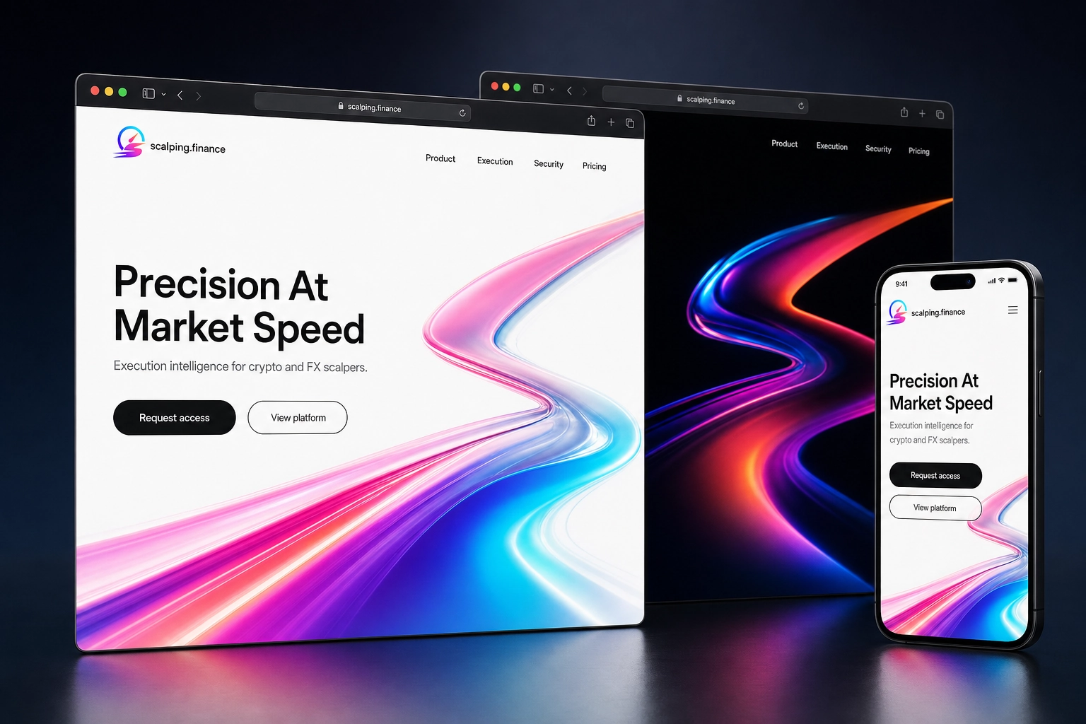 scalping.finance website concept preview