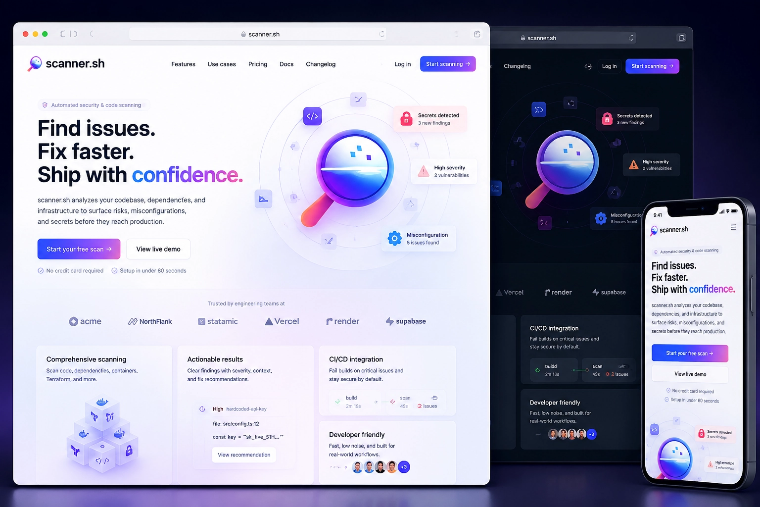 scanner.sh website concept preview