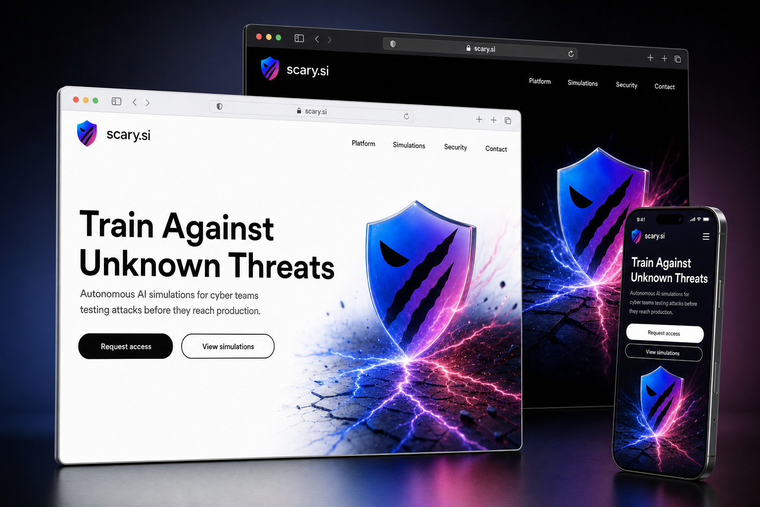 scary.si website concept preview