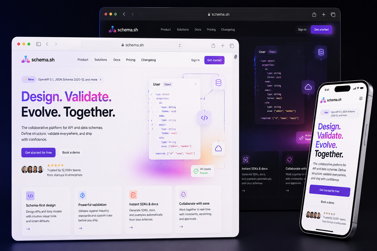 schema.sh website concept preview