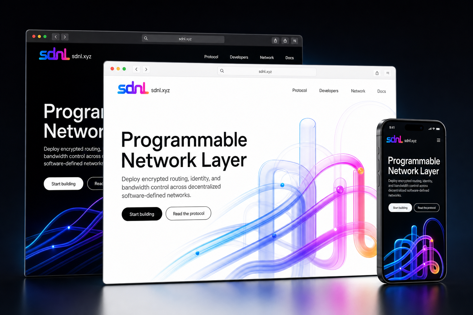 sdnl.xyz website concept preview enlarged